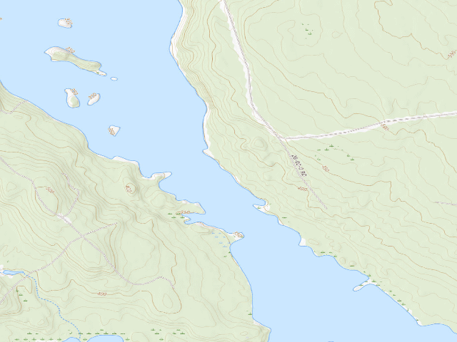 USGS topographic map of Lean-to (Duck Lake Public Land)