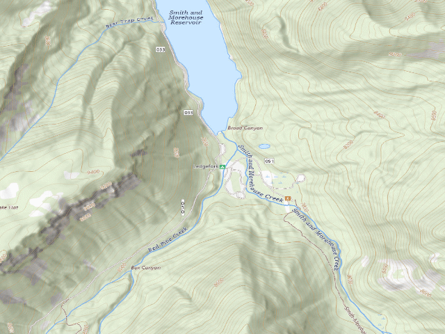 USGS topographic map of Ledgefork