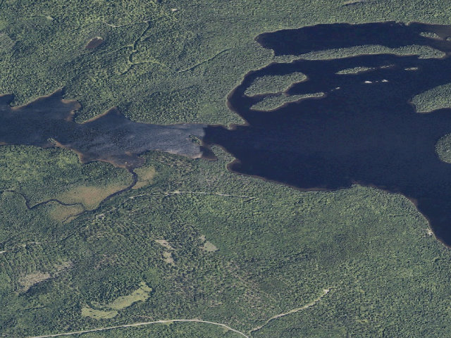 Aerial image of Ledges (Scraggly Lake Public Land)