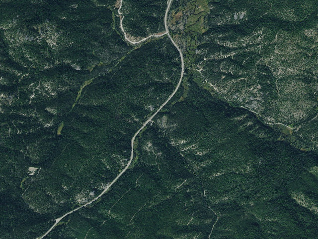 Aerial image of Lee Creek Campground