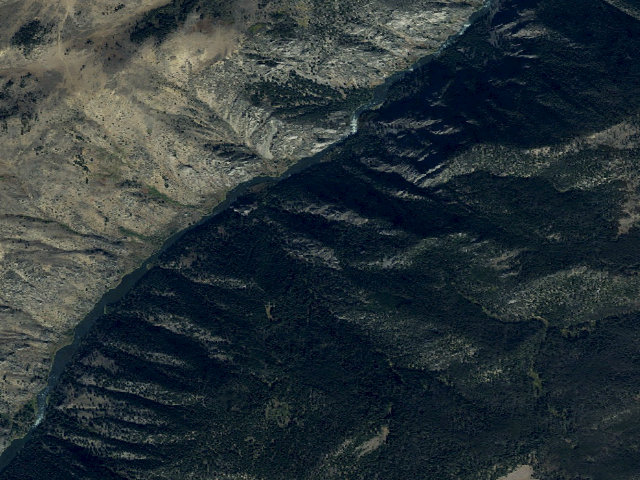 Aerial image of Lee Metcalf Wilderness