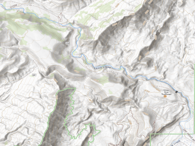 USGS topographic map of Leeds Designated Dispersed