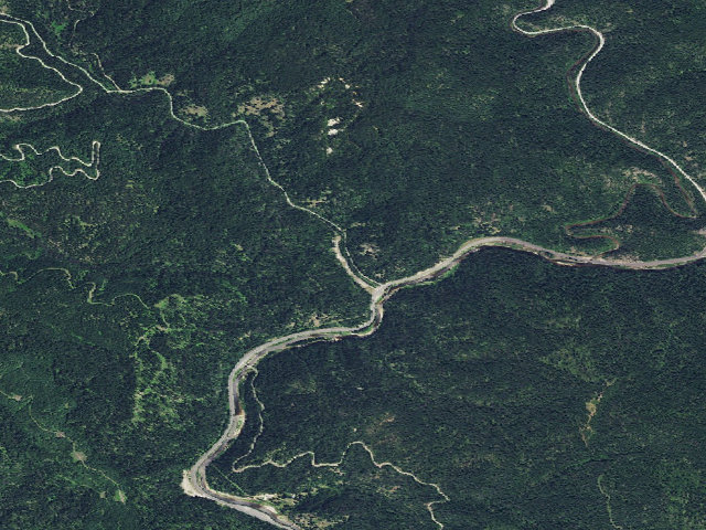 Aerial image of Legget Creek Campground