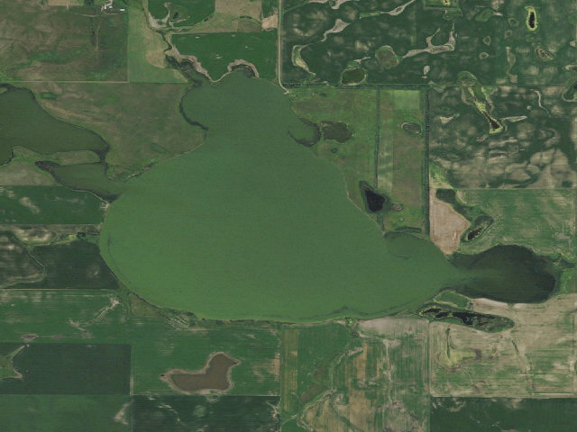 Aerial image of Lehr WMA (McIntosh County)