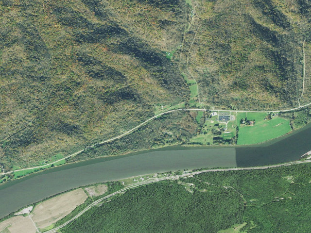 Aerial image of Leith Run Campground