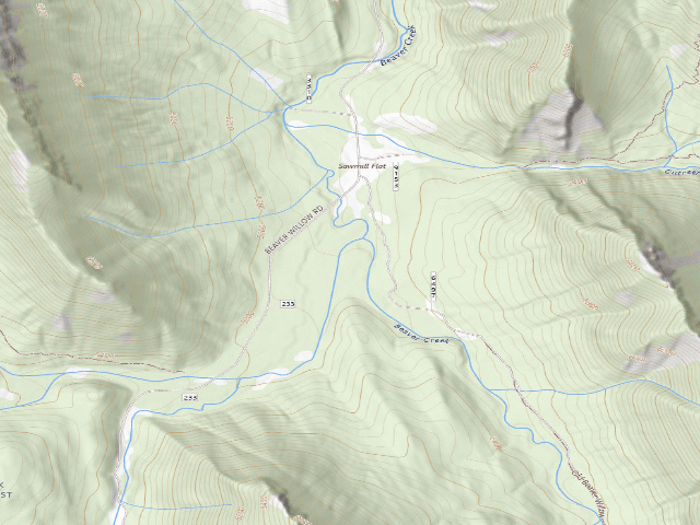 USGS topographic map of Levit Cr Road 001