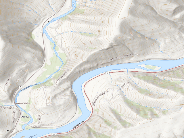 USGS topographic map of Lewis And Clark National Historic Trail