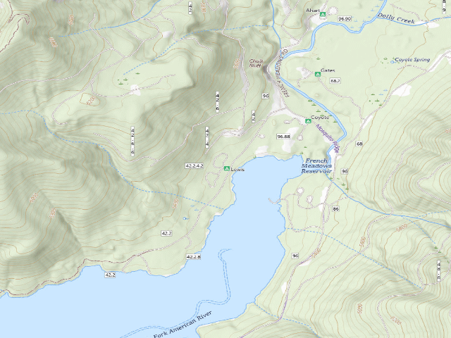 USGS topographic map of Lewis