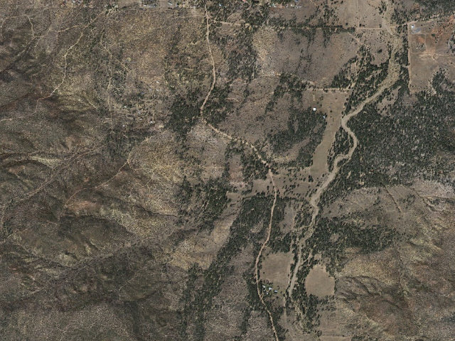 Aerial image of Lewis Canyon Group Campground