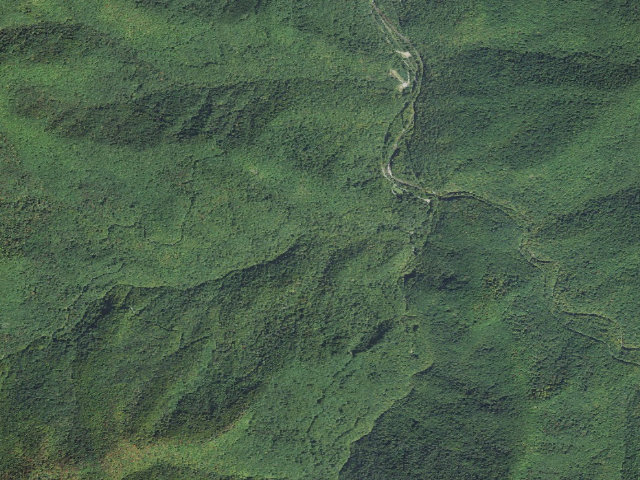 Aerial image of Lickstone Dispersed Campsites