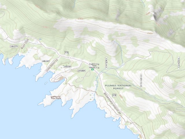 USGS topographic map of Lightning Tree Family Cg.