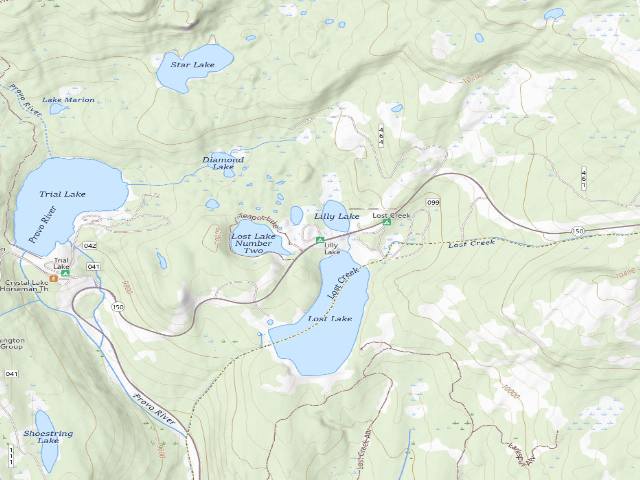 USGS topographic map of Lilly Lake
