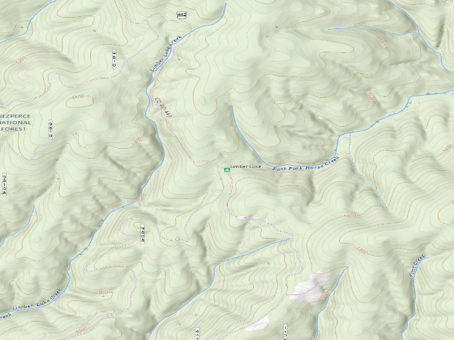 USGS topographic map of Limber Luke