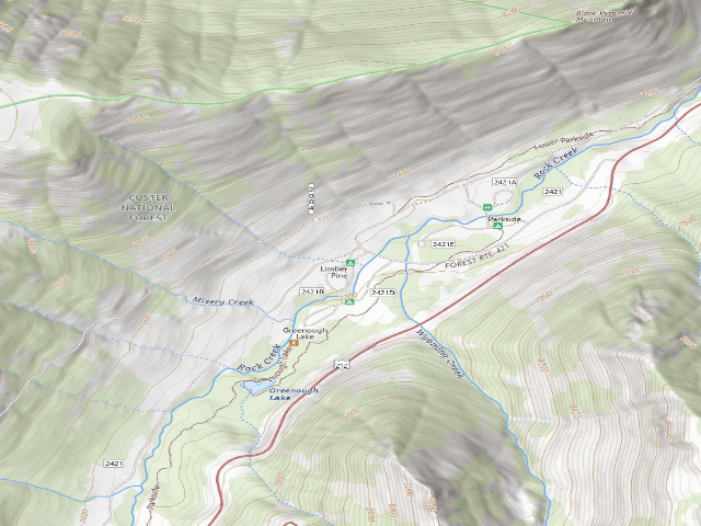 USGS topographic map of Limber Pine