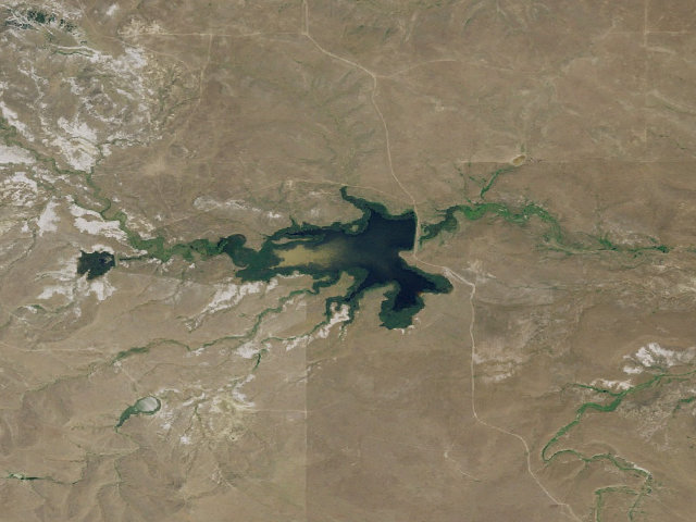 Aerial image of Limestone Butte