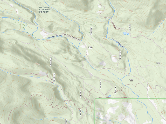 USGS topographic map of Lincoln Ditch-Rd 4083-006