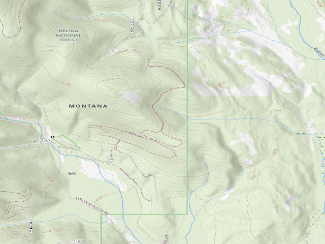 USGS topographic map of Lincoln Ditch-Rd 4083-006B