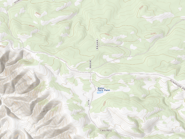 USGS topographic map of Lincoln National Forest