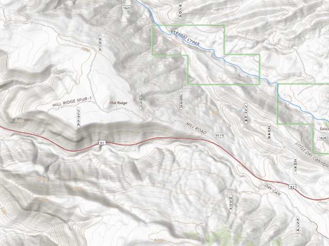 USGS topographic map of Lincoln National Forest
