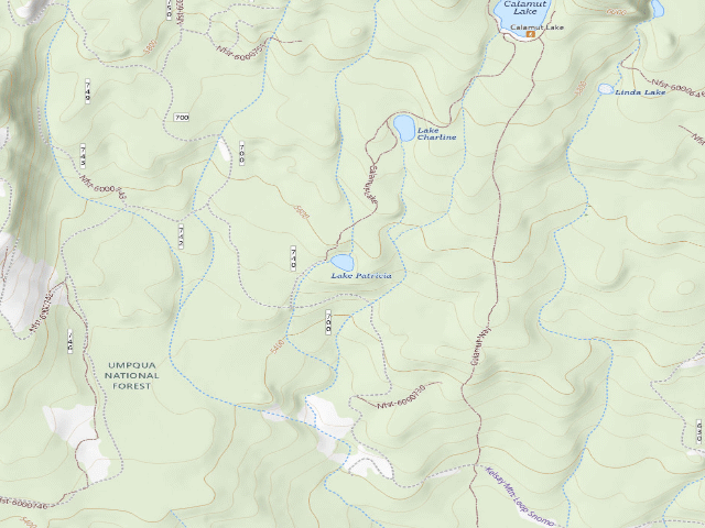 USGS topographic map of Linda Lake