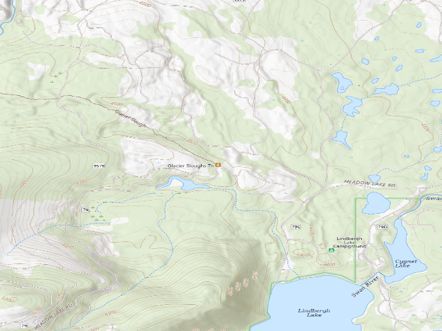 USGS topographic map of Lindbergh 17