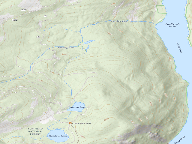 USGS topographic map of Lindbergh 3