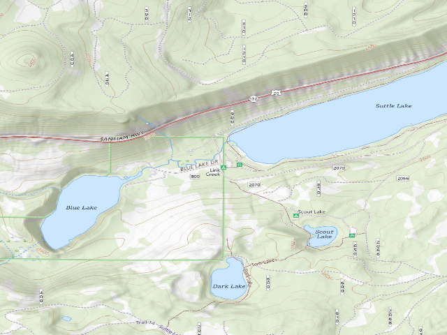USGS topographic map of Link Creek