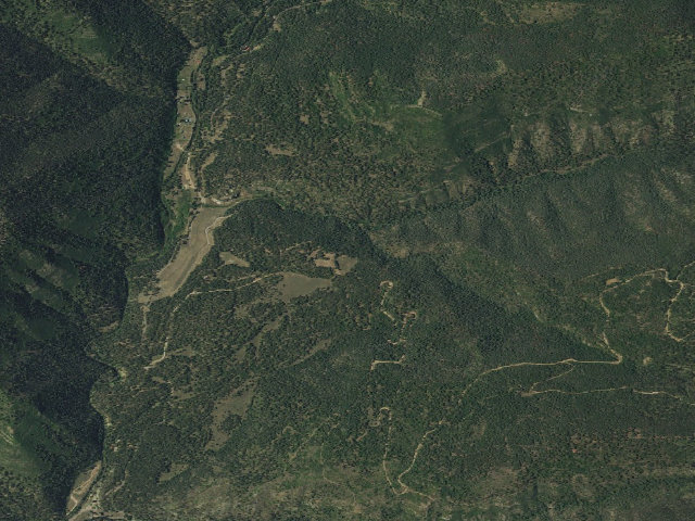Aerial image of Links Tract Campground