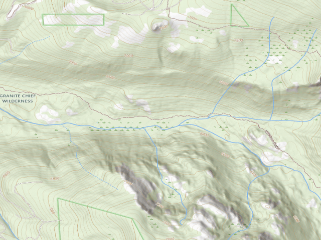 USGS topographic map of Little American Valley