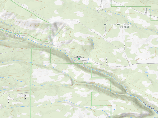 USGS topographic map of Little Badger
