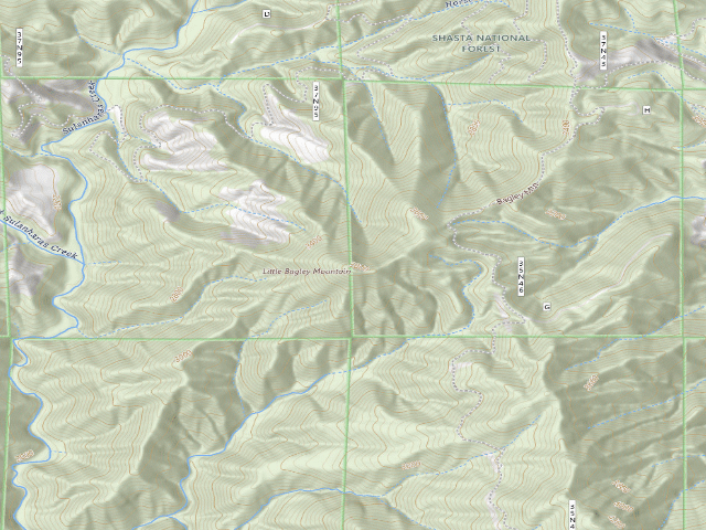 USGS topographic map of Little Bagley
