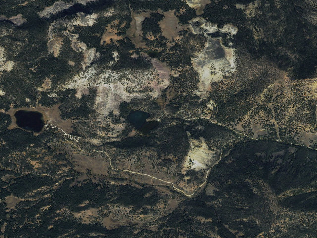 Aerial image of Little Bayhorse Camping Area