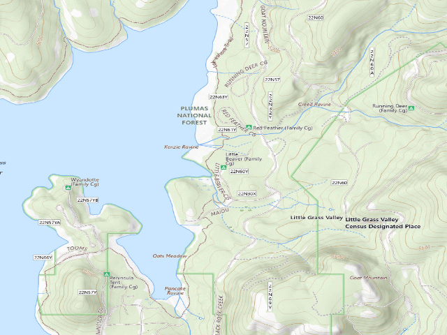 USGS topographic map of Little Beaver (Family Cg)