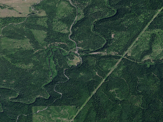 Aerial image of Little Boulder Campground