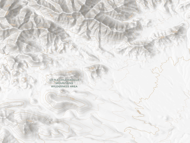 USGS topographic map of Little Chuckwalla Mountains Wilderness