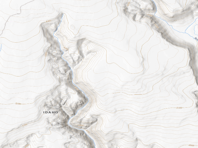 USGS topographic map of Little City Of Rocks Wilderness Study Area
