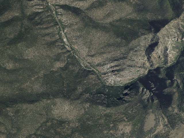 Aerial image of Little Cottonwood Campground