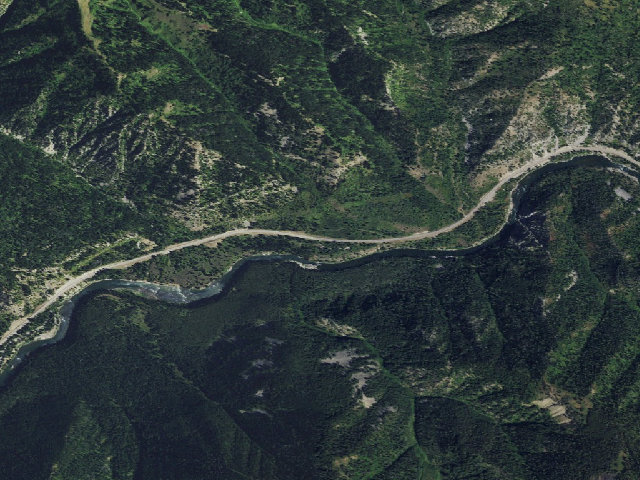 Aerial image of Little Cottonwood Group Campground