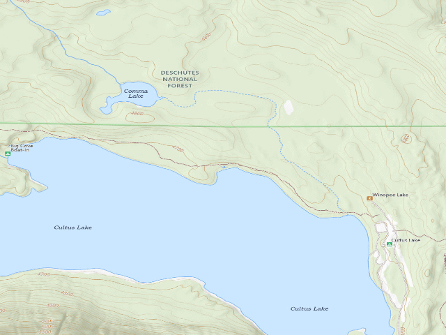 USGS topographic map of Little Cove Boat-In
