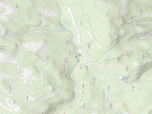 USGS topographic map of Little Crane