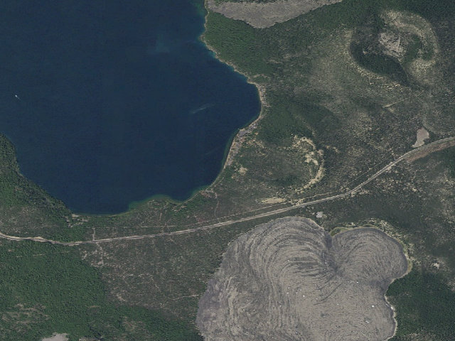 Aerial image of Little Crater