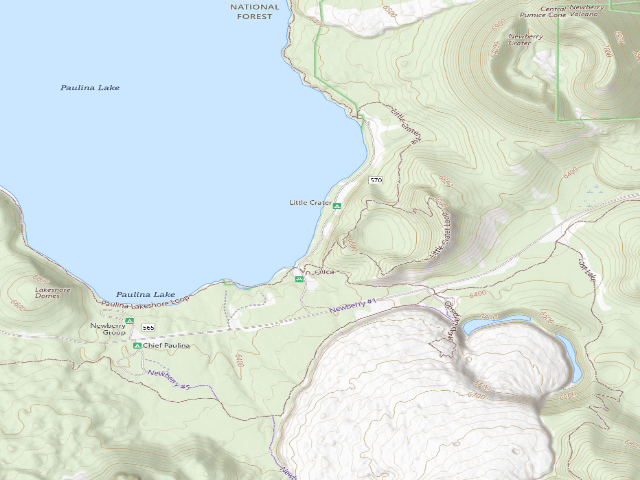 USGS topographic map of Little Crater