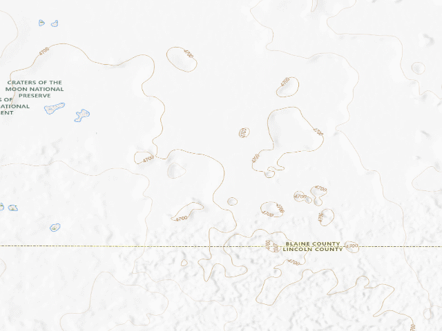 USGS topographic map of Little Deer Wilderness Study Area