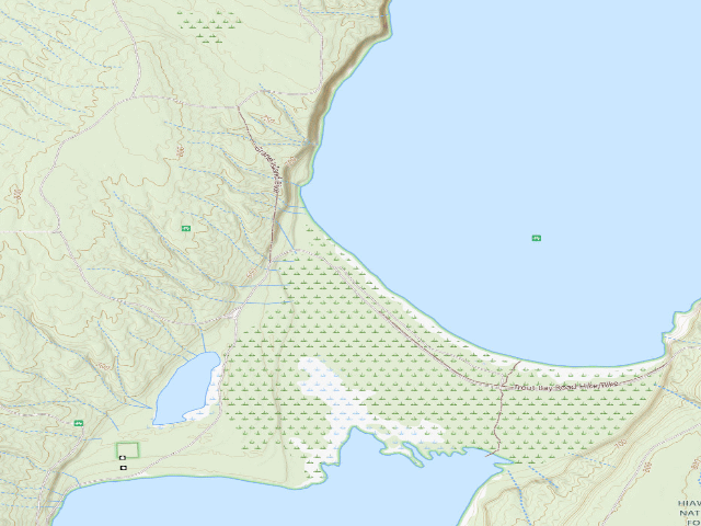 USGS topographic map of Little Duck Campsite