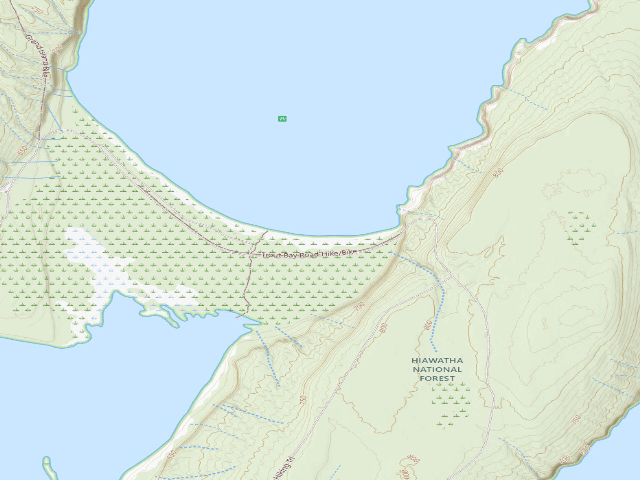 USGS topographic map of Little Dune 1 Campsite