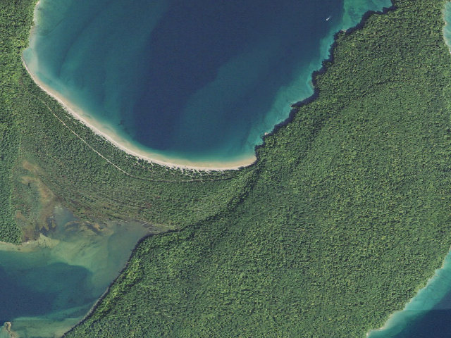 Aerial image of Little Dune 2 Campsite