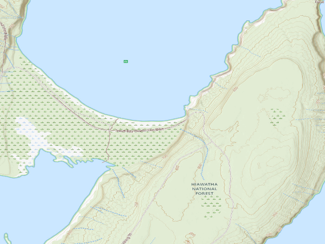 USGS topographic map of Little Dune 2 Campsite