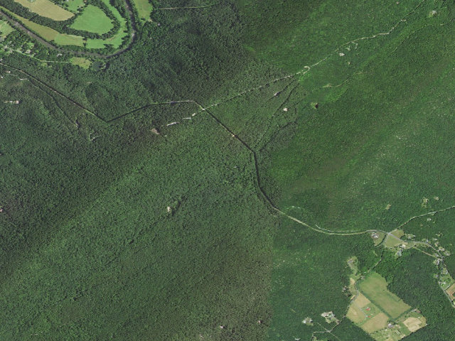 Aerial image of Little Fort Campground