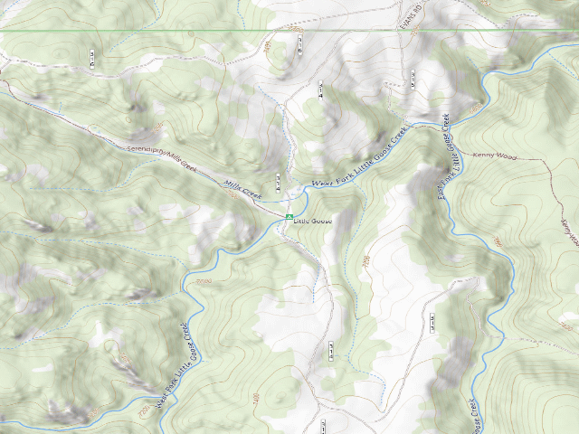 USGS topographic map of Little Goose