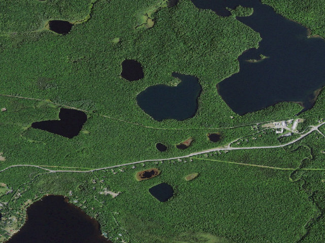Aerial image of Little Green Pond Site 10 (Saranac Lakes Wild Forest)